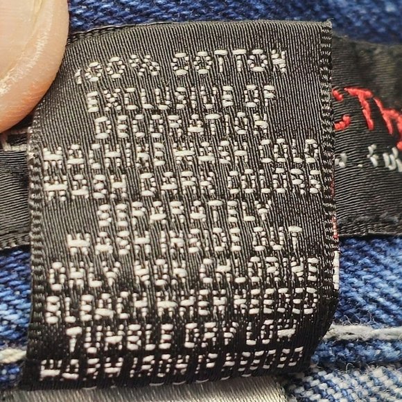 Fubu The Collection Jeans Carpenter Blue Denim Size 20‎ Wide Leg Hip Hop - Picture 7 of 12